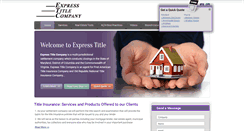 Desktop Screenshot of expresstitle.com